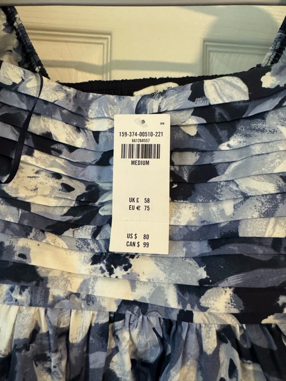 Abercrombie and Fitch Emerson Floral Mini Dress | Puff Sleeves | NWT | Medium - Picture 2 of 5